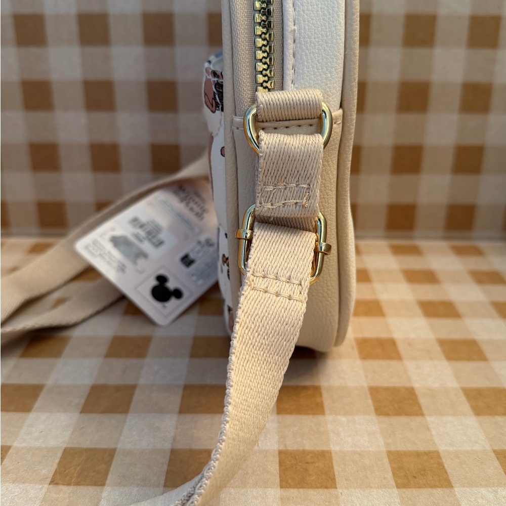 Primark Winnie the Pooh Characters Crossbody Phone Holder Bag Cream New w Tag - Picture 7 of 7